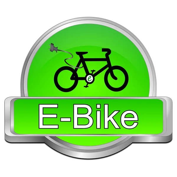 E-bike düğmesi — Stok fotoğraf