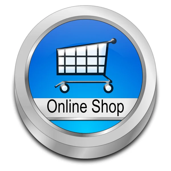 Online Shop Button — Stock Photo, Image