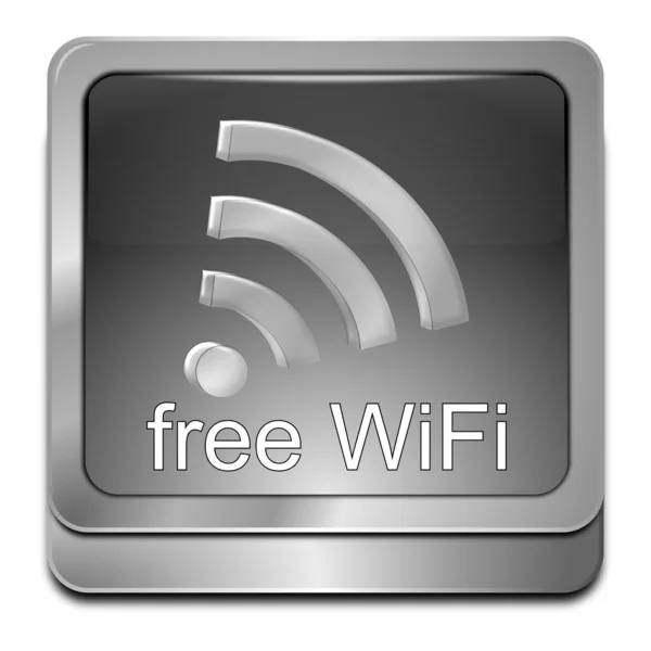 無料ワイヤレス wifi ボタン — ストック写真