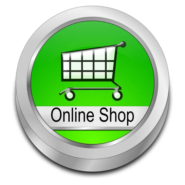 Online-shop-knop — Stockfoto