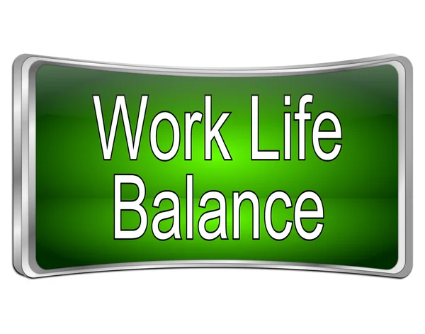 仕事の生命バランス] ボタン — ストック写真