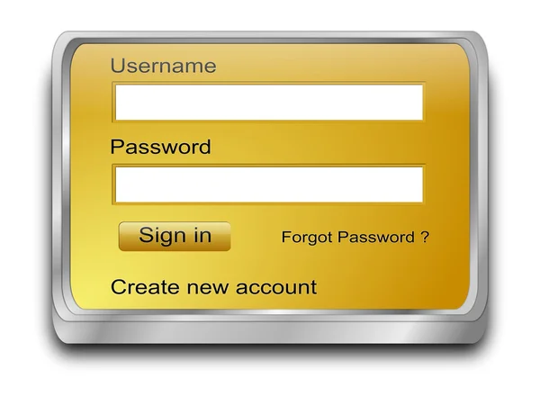 Login web screen — Stock Photo, Image