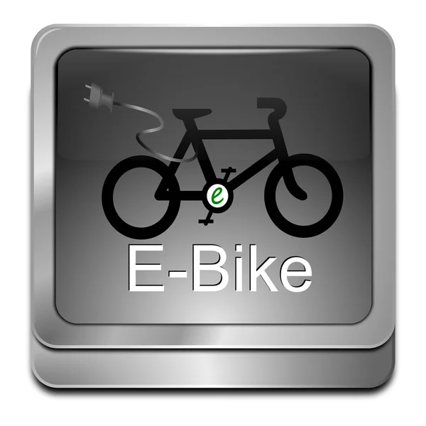 Przycisk e rower — Zdjęcie stockowe