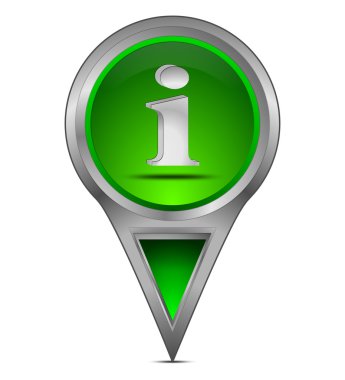 harita göstergesi ile bilgi simgesi