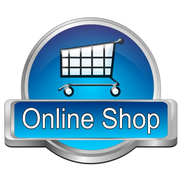 Schaltfläche Online-Shop — Stockfoto