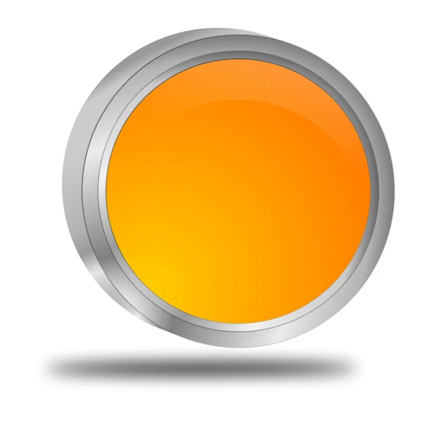 Orange blank Button — Stock Photo, Image