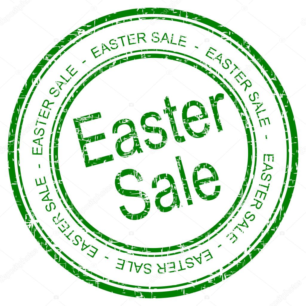 Easter Sale rubber stamp