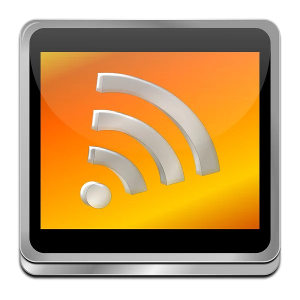 Wlan WiFi sem fio botão — Fotografia de Stock