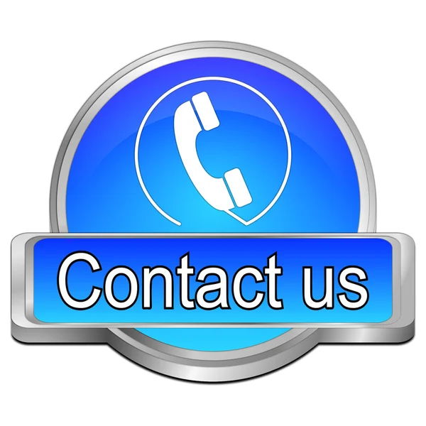 Button contact us — Stock Photo, Image