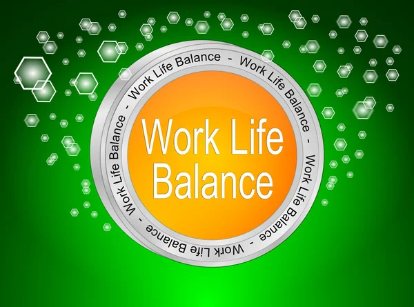 Work Life Balance button — Stock Photo, Image