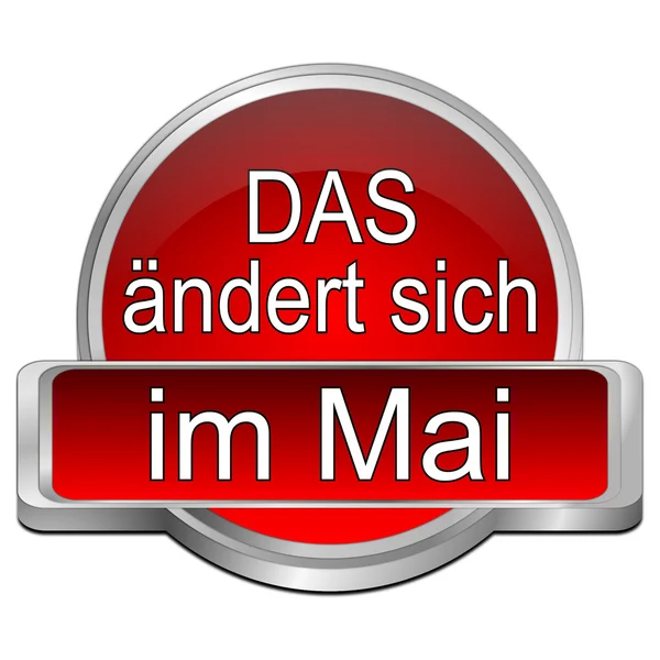 That's new in may button - in German — Stock Photo, Image