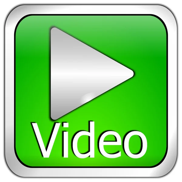 Reproduzir botão de vídeo — Fotografia de Stock