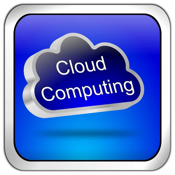 Pulsante Cloud Computing — Foto Stock