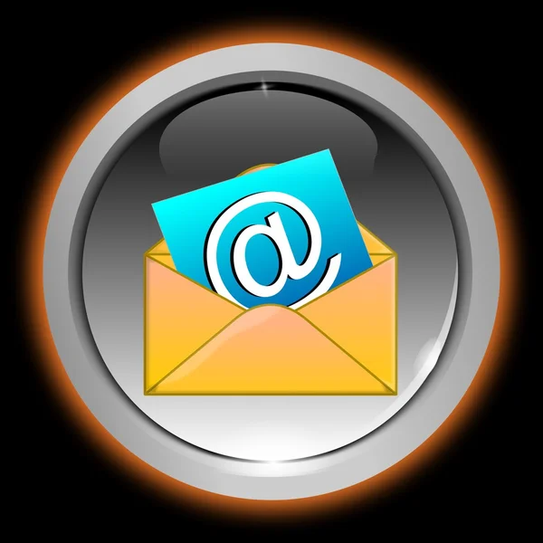 Pulsante e-mail — Foto Stock