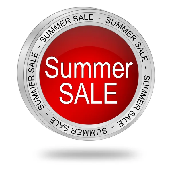 Sommar försäljning knappen — Stockfoto