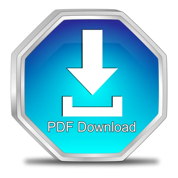 Botão de download PDF — Fotografia de Stock