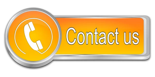 Button contact us — Stock Photo, Image