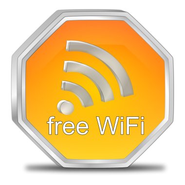 Ücretsiz Wi-Fi Kablosuz düğmesi