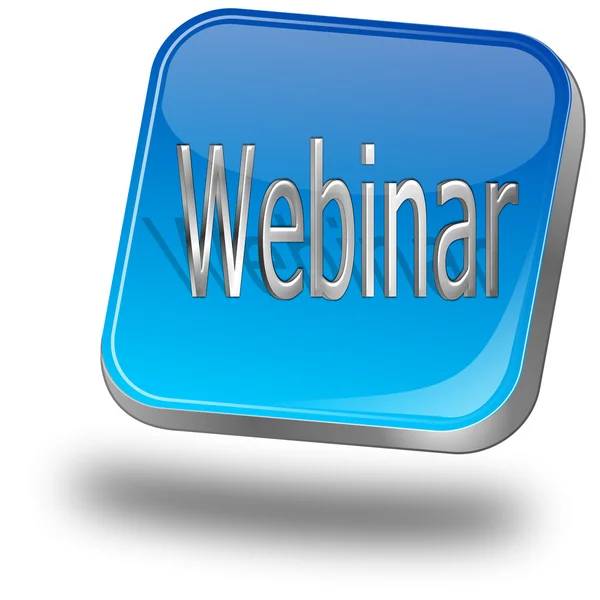 Pulsante Webinar — Foto Stock