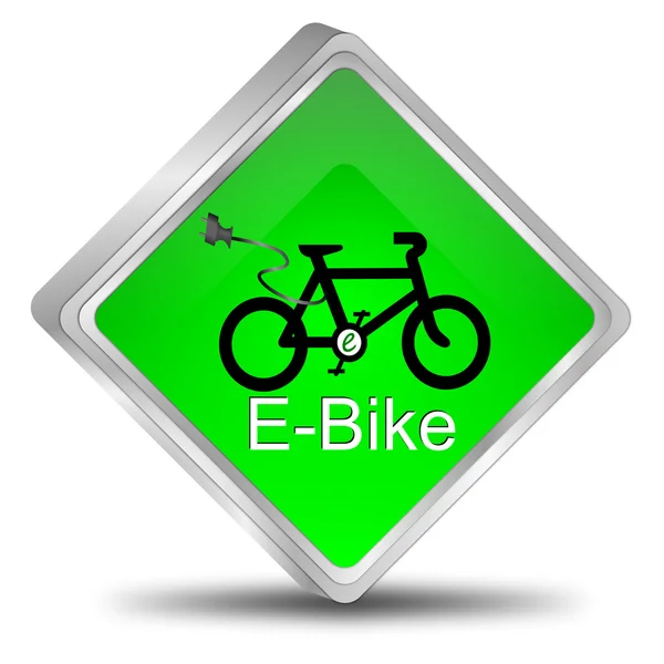 E-bike düğmesi — Stok fotoğraf