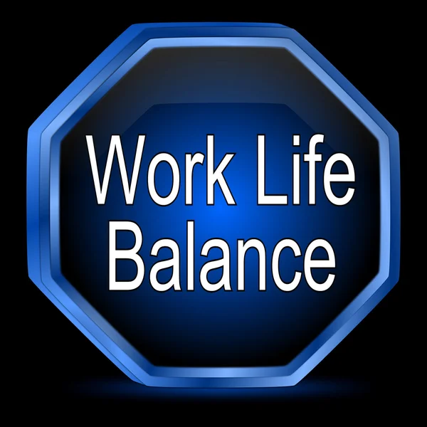 Work Life Balance button — Stock Photo, Image