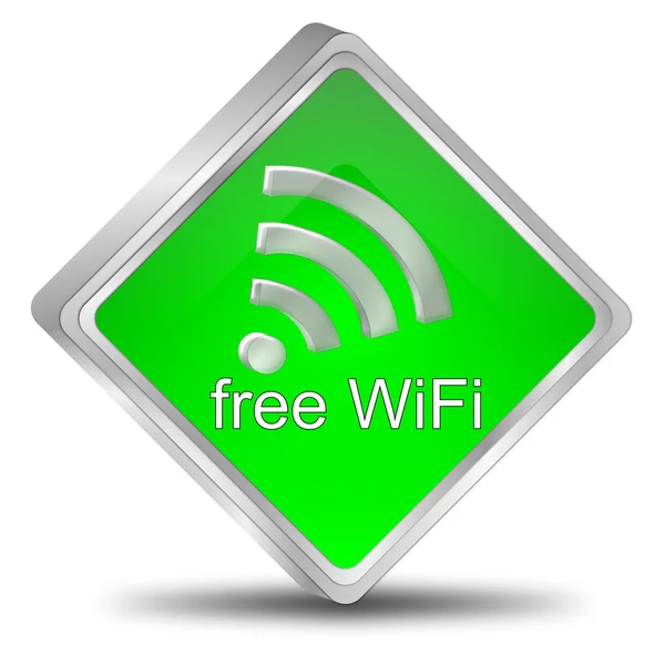 Безкоштовна бездротова кнопка Wi-Fi — стокове фото