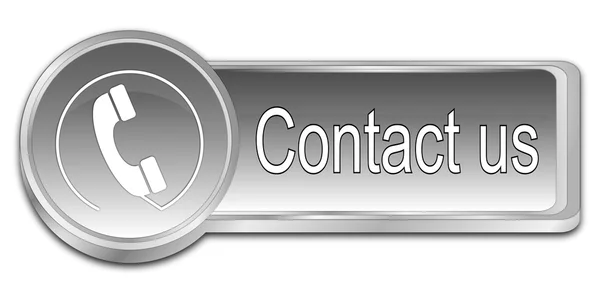 Button contact us — Stock Photo, Image