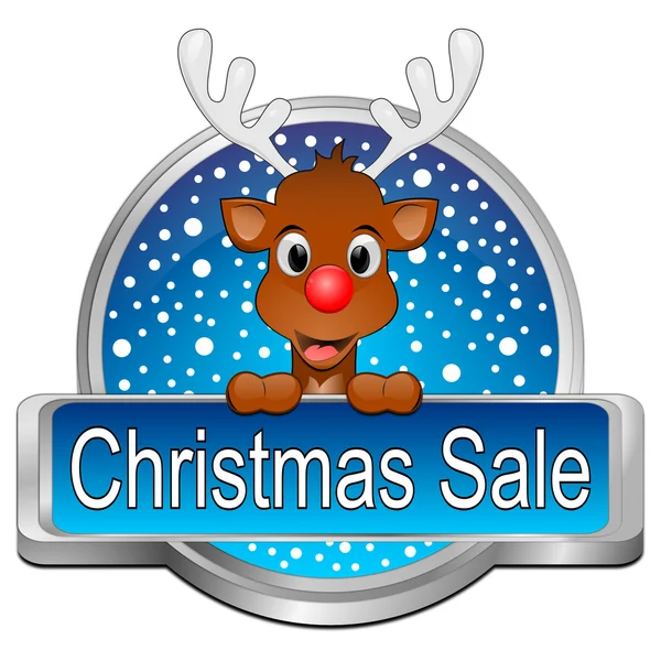 Christmas Sale button — Stock Photo, Image