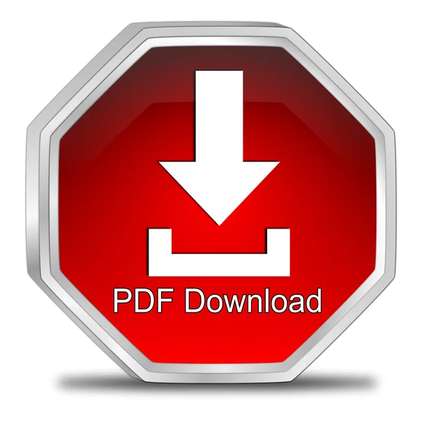 Botão de download PDF — Fotografia de Stock