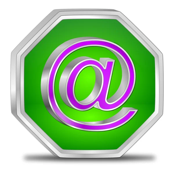 Pulsante e-mail — Foto Stock