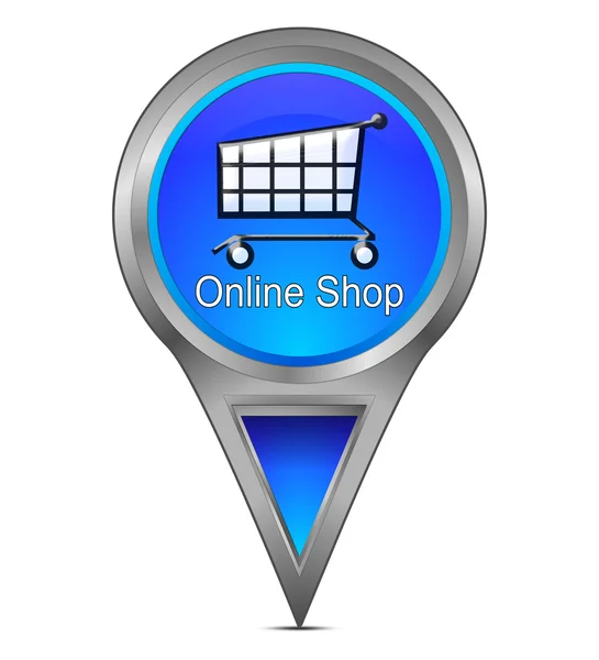 Mapa ukazatel s on-line Shop — Stock fotografie