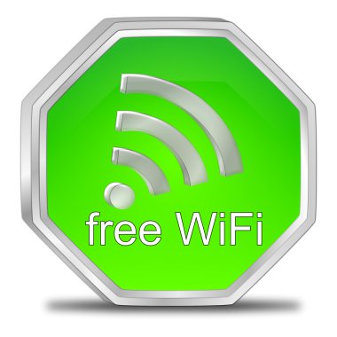 Ücretsiz Wi-Fi Kablosuz düğmesi