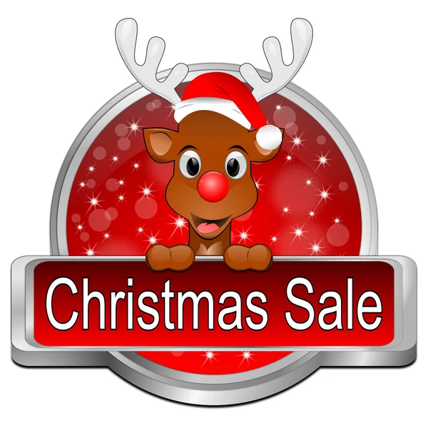 Christmas Sale button — Stock Photo, Image