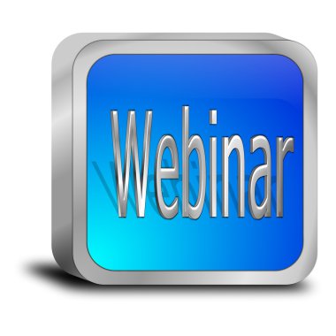 Mavi webinar düğmesi