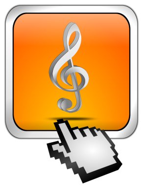 müzik butonu ile imleç