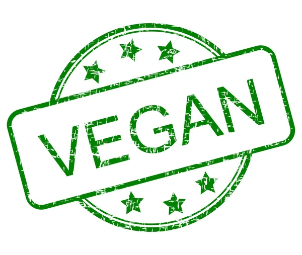 Veganer Stempel — Stockfoto