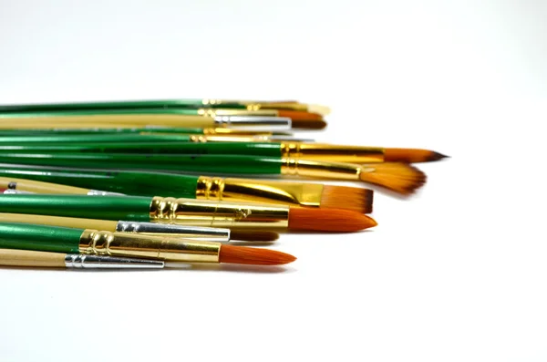 Multiple type of paintbrush — Stock Photo, Image