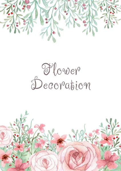 Flower Invitation Card — стоковое фото