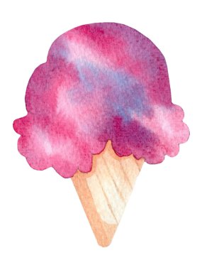 Dondurma suluboya resim