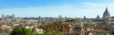View from the Pincio Landmark in Rome, Italy  clipart