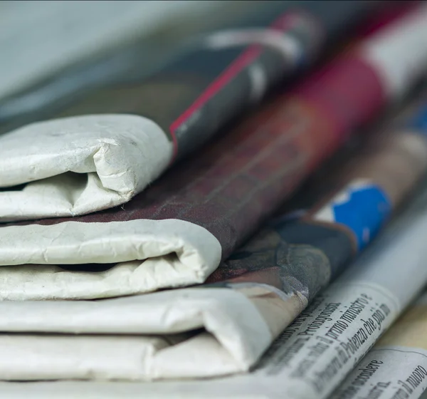 Detail of newspapers — Stock Photo, Image