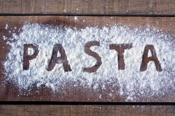 Pasta word med bakgrund — Stockfoto