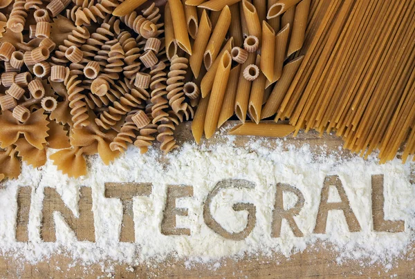 Integraler pasta — Stockfoto