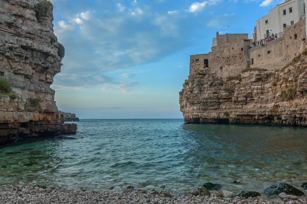 Vista de polignano a mare, itália — Fotografia de Stock