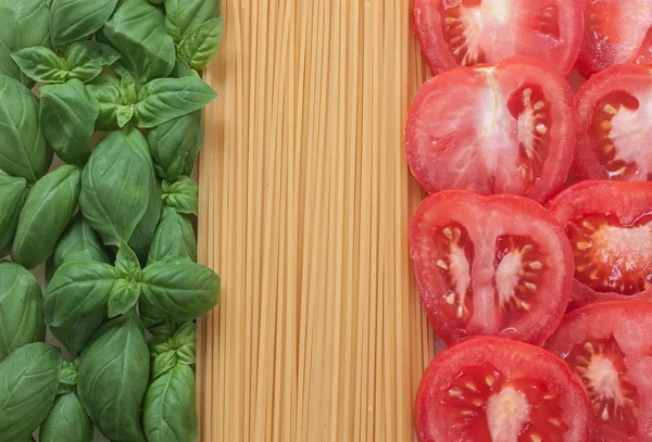 Comida italiana con fondo — Foto de Stock