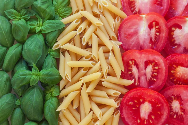 Comida italiana con fondo — Foto de Stock