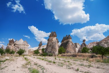 Kapadokya'nın panoramik görünüm