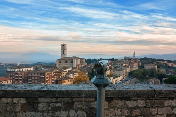 Vista panoramica su Perugia - Italia — Foto Stock