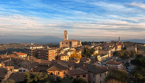 Vista panoramica su Perugia - Italia — Foto Stock