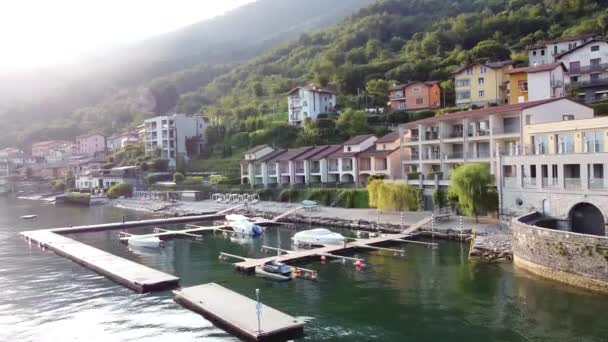 Panorama Del Centro Milán Italia Skyline Estación Tren Como Los — Vídeos de Stock